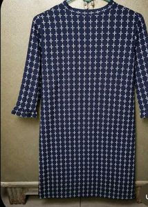 Stylish Navy Blue Printed Kurta