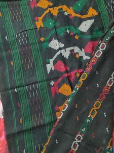 Elegant Dark Saree with Border