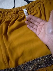Stylish Mustard Off-Shoulder Top