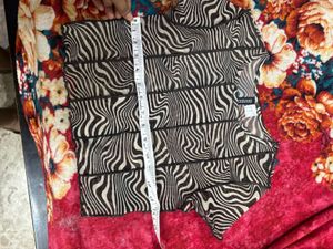 Trendy Zebra Print Mesh Top ( fixed)