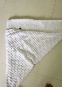 Soft Blue Baby Swaddle Blanket