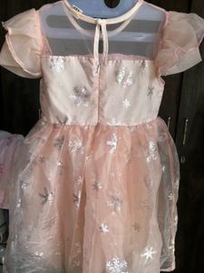 Sparkly Pink Snowflake Dress