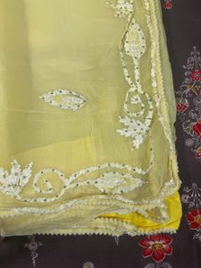 yellow saree