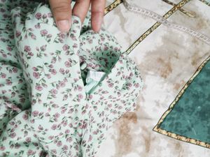 Light Blue Floral Mini Dress