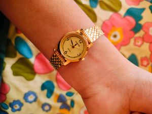 Gold Plated Titan Sonata Women's Metal Watch ⌚