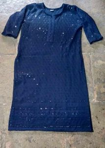 Sparkling Navy Blue Kurta
