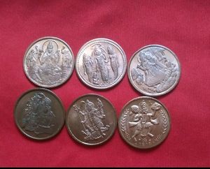 Mix Token Coins Quarter Anna Or Two Anna