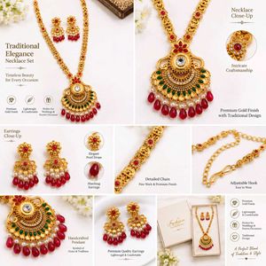 Exquisite Traditional Necklace & Earring Set