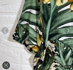 H&amp;M Tropical Snake Print Shirt