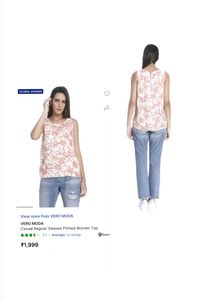 VERO MODA Printed Sleeveless Women's Top