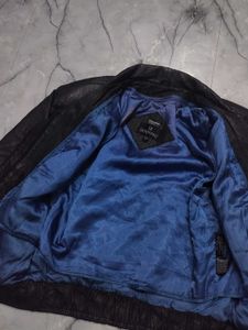 Vintage textured leather Jacket