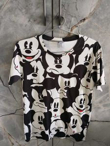Mickey Mouse Print T-Shirt