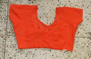 Orange Saree Blouse