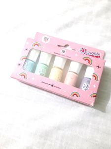 POPxo Makeup - Dreamin Mini Nail Kit (Set Of 5) | Long Lasting, Chip-Resistant, Glitter Mini Nail Polish Set (15ml X 5)