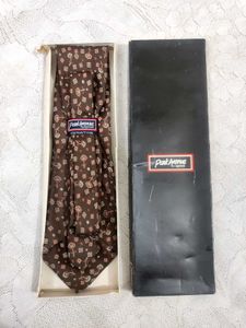 Patterned Brown Necktie, Branded ✨Grab Fast