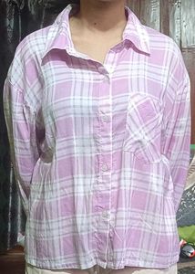 Plaid lavender shirt