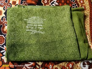 Green Printed Saree