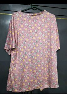 Pink Floral lounge top