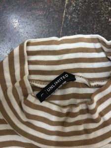 Striped Turtleneck Top