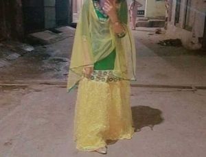 Green &amp; Yellow Kurta Set