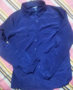 Classic Blue Button-Up Shirt