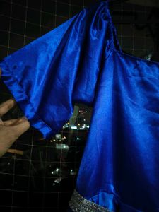 PRICE DROP Elegant Royal Blue Satin gown