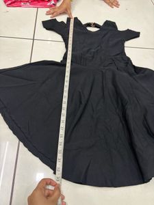 Elegant Black Anarkali Gown