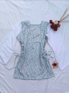 Side Corset short kurti💙