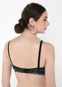 Animal Print Lace Detail Bra