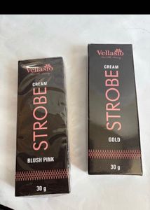 Vellasio Strobe Cream Duo - Blush Pink & Gold