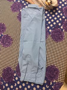 Men's Light Blue Striped Shirt