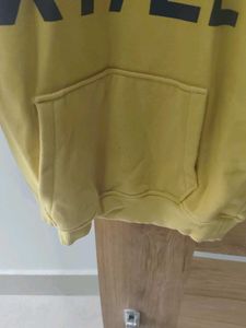 Yellow Graphic Print Sweatshirt