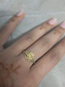 22k gold ring and 925 pure silver chain