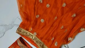 Orange Lehenga Choli Set