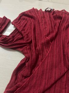 Red Knit Top
