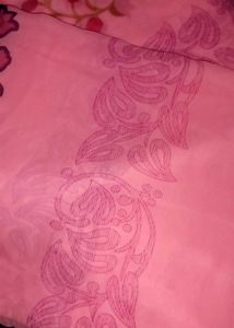 Beautiful Pink Floral Saree