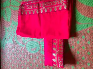Saubhagyawati Red Saree
