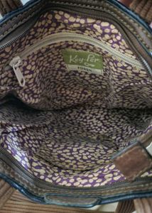 Fossil Key-Per Coated Canvas Crossbody