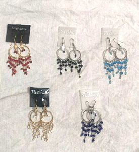 Boho Dangle Earrings - Set of 5