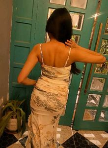 Floral Print Ruched Dress