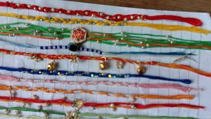 Handmade Thread UN 🧵 rakhi 18 piece