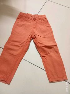 Orange Casual Pants for Kids