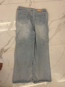 Light Wash Wide Leg Jeans
