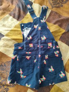 Cute Girl's Denim Overalls