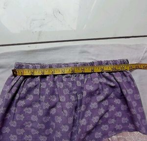 Purple Floral Cotton कुर्ता सेट kurta set