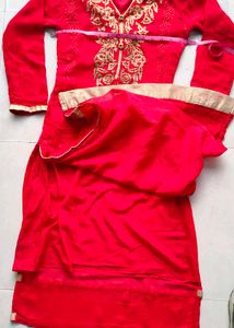 Pure Georgette zari work Wedding Suit