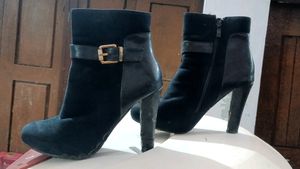 Black Suede Ankle Boots