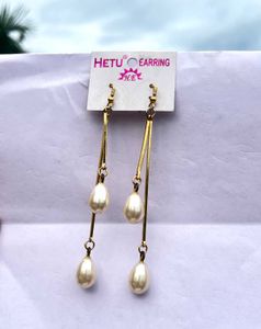 Elegant Pearl Drop Earrings