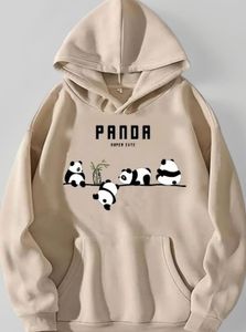 Cute Panda Print Hoodie