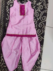 Pink patiyala Kurta with Dhoti Pants💕